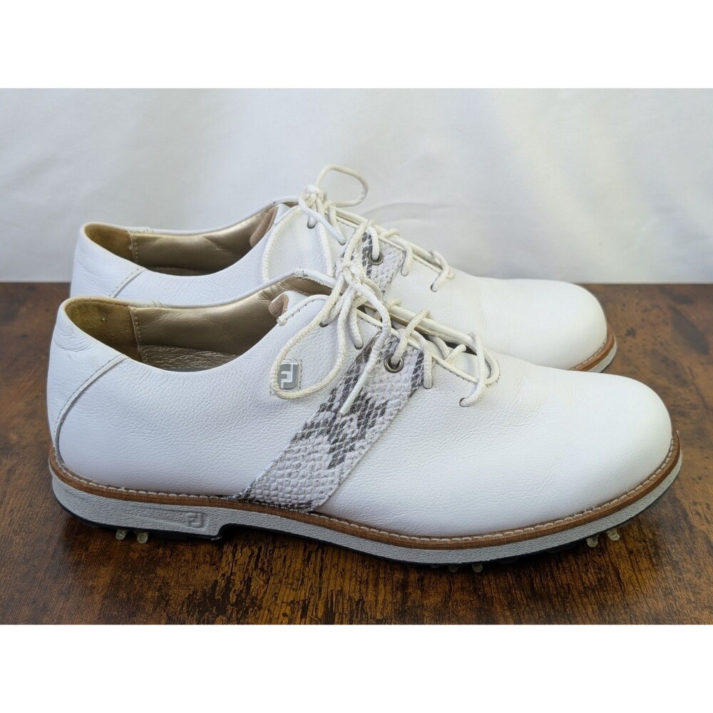 FootJoy Golf Shoes Womens 8 Premiere Series White 99022 Spikes Athletic